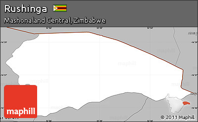 Gray Simple Map of Rushinga