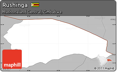 Gray Simple Map of Rushinga