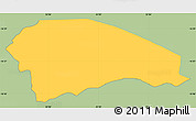 Savanna Style Simple Map of Rushinga, single color outside