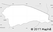 Silver Style Simple Map of Rushinga