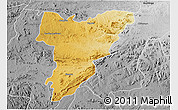 Physical 3D Map of Shamva, desaturated