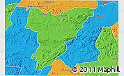 Political 3D Map of Shamva