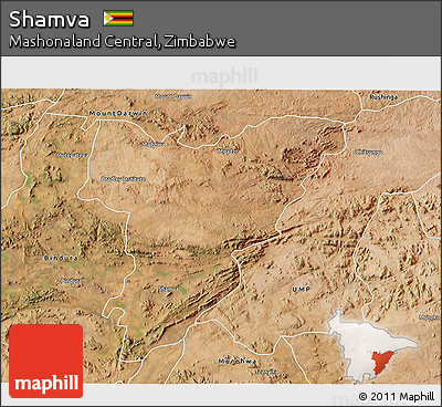 Satellite 3D Map of Shamva