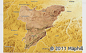 Satellite 3D Map of Shamva, physical outside