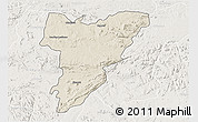 Shaded Relief 3D Map of Shamva, lighten