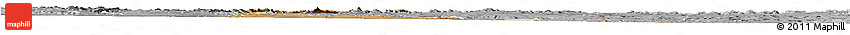 Satellite Horizon Map of Shamva, desaturated