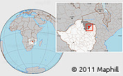 Gray Location Map of Shamva, highlighted country, highlighted parent region