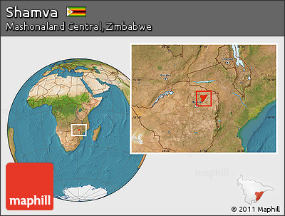 Satellite Location Map of Shamva