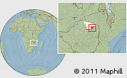 Savanna Style Location Map of Shamva, highlighted parent region, hill shading