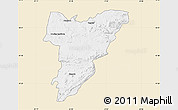 Classic Style Map of Shamva, single color outside