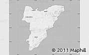 Gray Map of Shamva, single color outside