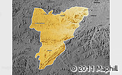 Physical Map of Shamva, darken, desaturated