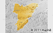 Physical Map of Shamva, lighten, desaturated