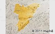 Physical Map of Shamva, lighten, semi-desaturated