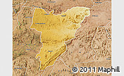 Physical Map of Shamva, satellite outside