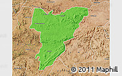 Political Map of Shamva, satellite outside