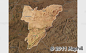 Satellite Map of Shamva, darken