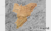 Satellite Map of Shamva, desaturated