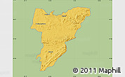 Savanna Style Map of Shamva, single color outside