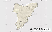 Shaded Relief Map of Shamva, cropped outside