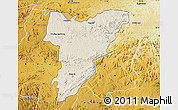 Shaded Relief Map of Shamva, physical outside