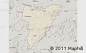 Shaded Relief Map of Shamva, semi-desaturated