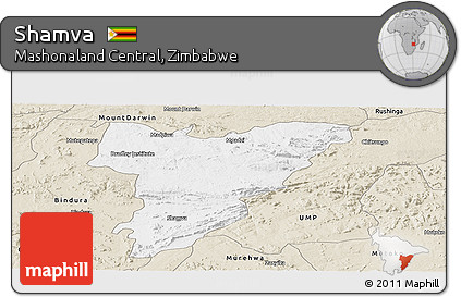 Classic Style Panoramic Map of Shamva