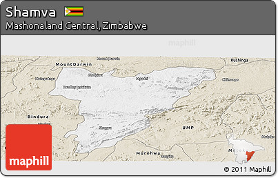 Classic Style Panoramic Map of Shamva