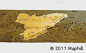 Physical Panoramic Map of Shamva, darken