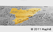 Physical Panoramic Map of Shamva, desaturated