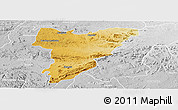 Physical Panoramic Map of Shamva, lighten, desaturated