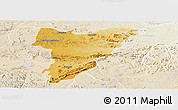 Physical Panoramic Map of Shamva, lighten