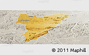 Physical Panoramic Map of Shamva, lighten, semi-desaturated