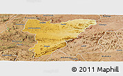 Physical Panoramic Map of Shamva, satellite outside