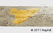 Physical Panoramic Map of Shamva, semi-desaturated