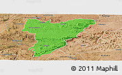 Political Panoramic Map of Shamva, satellite outside