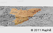 Satellite Panoramic Map of Shamva, desaturated