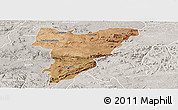 Satellite Panoramic Map of Shamva, lighten, semi-desaturated