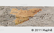 Satellite Panoramic Map of Shamva, semi-desaturated
