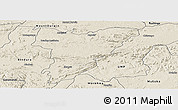 Shaded Relief Panoramic Map of Shamva