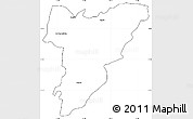 Blank Simple Map of Shamva, cropped outside
