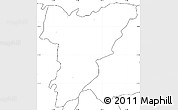 Blank Simple Map of Shamva, no labels