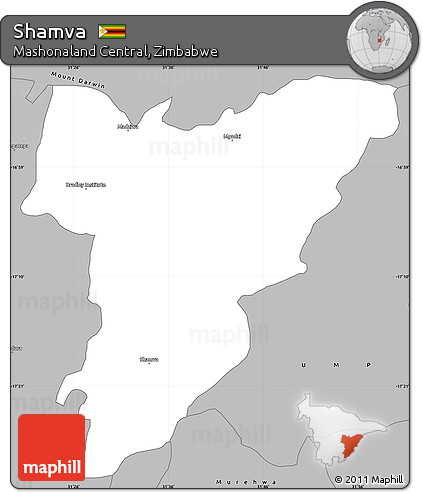 Gray Simple Map of Shamva