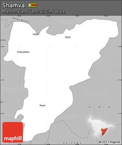 Gray Simple Map of Shamva