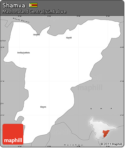Gray Simple Map of Shamva