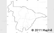 Blank Simple Map of Mashonaland Central, cropped outside, no labels