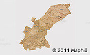 Satellite 3D Map of Mashonaland East, cropped outside