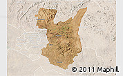 Satellite 3D Map of Goromonzi, lighten