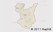 Shaded Relief 3D Map of Goromonzi, cropped outside