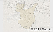Shaded Relief 3D Map of Goromonzi, lighten